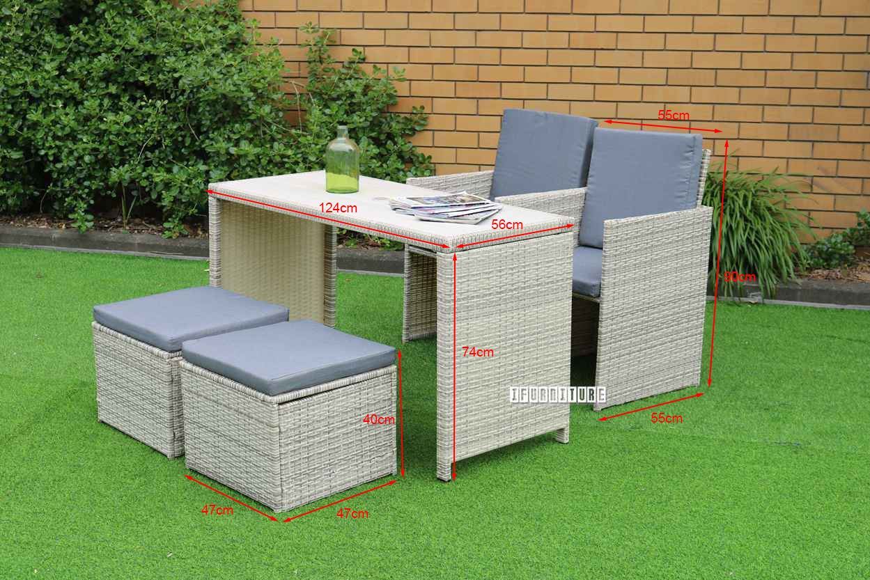 CHALK 5PC Spacesaver Outdoor Set