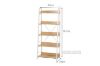 Picture of CITY 151x60cm Angled Bookshelf (White)