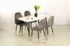 Picture of BIJOK 120 5PC Dining Set (White Marble Finishing)