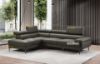 Picture of CLAUDIA Genuine Leather Sectional Sofa (Forest Green)