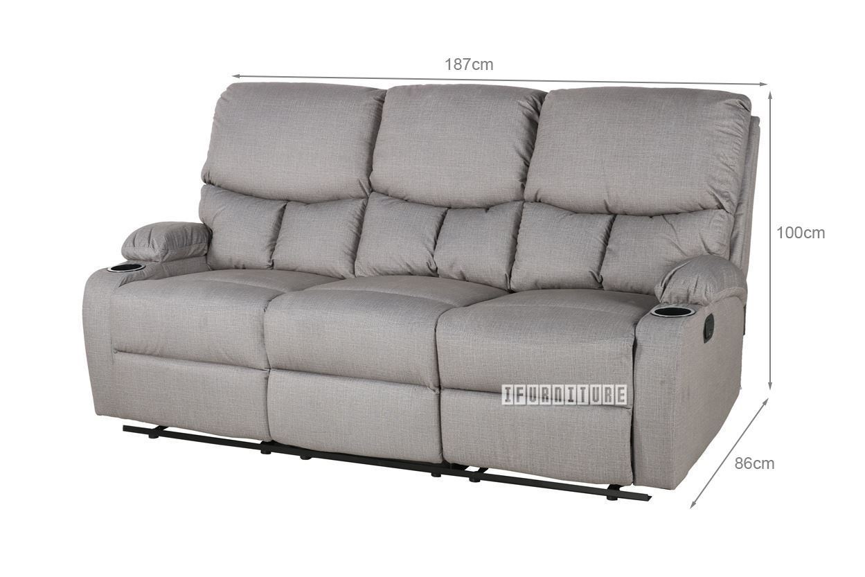 Becky Reclining 3+2+1 Sofa with Cup Holders
