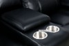 Picture of PASADENA Reclining Sofa Range in Air Leather (Black)
