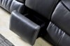 Picture of PASADENA Reclining Sofa Range in Air Leather (Black)