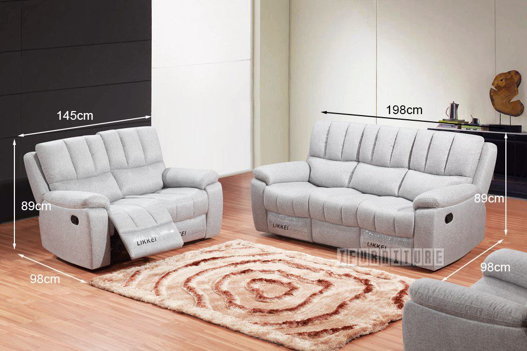 BRACKNELL Reclining Range 1R+2RR+3RR (Grey)