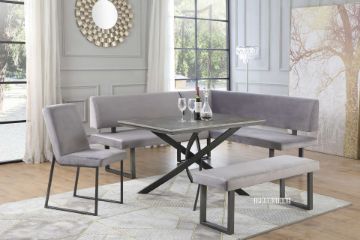 Picture of BRISTOL Dining Set with Sofa *Light Grey