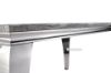 Picture of AITKEN 160 Marble Top Stainless Steel Dining Table (Grey)