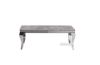 Picture of AITKEN 120 Marble Top Stainless Steel Coffee Table (Grey)