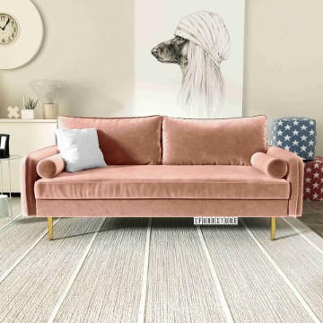 Picture of HENRY 3 Seater Sofa (Rose Velvet)