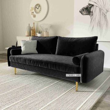 Picture of HENRY 3 Seat Sofa *Black Velvet