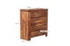 Picture of PHILIPPE 4-Drawer Tallboy (Rustic Java Colour)