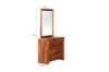 Picture of PHILIPPE 4-Drawer Dresser with Mirror (Rustic Java Colour)