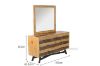 Picture of BARBADOS 7 DRW Dressing Table (Reclaimed Timber)