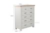 Picture of SICILY 6 DRW Tallboy (Solid Wood - Ash Top)