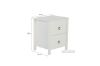 Picture of METRO 2-Drawer Bedside Table (White)