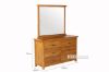 Picture of NOTTINGHAM 6-Drawer Dresser with Mirror - Dresser Only (Solid Oak Wood)