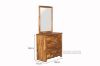 Picture of SARA 3-Drawer Dresser with Mirror (Solid Acacia Wood)