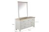 Picture of SICILY 7-Drawer Dresser with Mirror (Solid Wood with Ash Top)