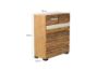 Picture of LEAMAN 6-Drawer Solid Acacia Wood Tallboy