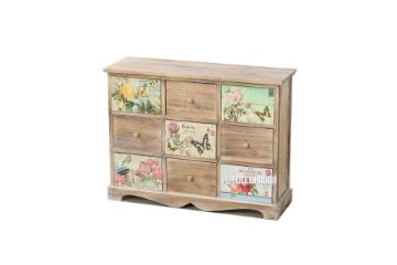 Picture of FLORIST Painted Cabinet With 9 Drawers