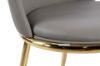 Picture of SYNE Gold Legs PU Dining chair (Grey)