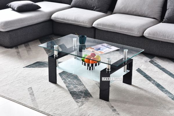 Picture of HORIZON Glass Coffee Table (Black)