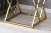 Picture of DIAMOND 55 Glass Top with Golden Stainless Steel Frame Side Table