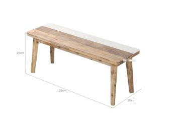 Picture of LEAMAN 1.2M Solid Acacia Wood Dining Bench