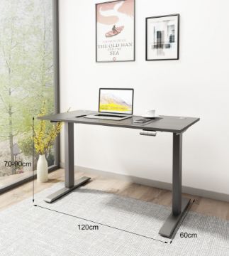 Picture of UP1 120 TWIN MOTOR Electric Height Adjustable Standing Desk (Black)