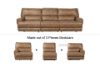 Picture of STARC Modular Power Recliner Sectional Sofa with Console (Air Leather in Sandstone Colour)