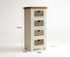 Picture of BODDE 128cmx59cm 4 DRW Pine Wood Cabinet with Rattan Shelf