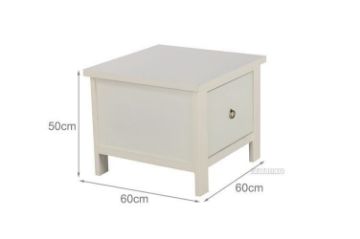 Picture of METRO Pine Side Table *Cream