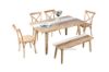 Picture of LEAMAN 6PC Solid Acacia Dining Set