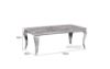 Picture of AITKEN 120 Marble Top Stainless Steel Coffee Table (Grey)