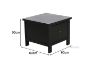 Picture of METRO Pine Side Table (Black)