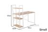 Picture of CITY 120/140 Desk with Shelf (White)