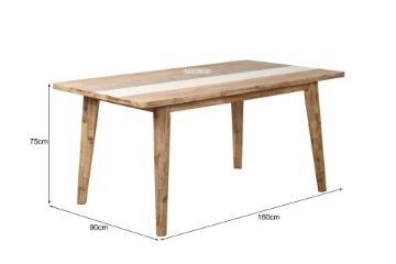 Picture of LEAMAN 1.6M Solid Acacia Wood Dining Table