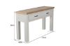 Picture of SICILY 2-Drawer Solid Wood with Ash Top Console Table