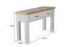 Picture of SICILY 2 DRW Hall Table *Solid Wood - Ash Top