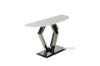 Picture of NUCCIO 150 Half Moon Marble Top Stainless Steel Console Table