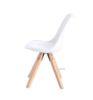 Picture of EIFFEL Beechwood Legs PU Seat Dining Chair (White) - Single