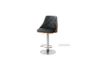 Picture of BARONY Bentwood Adjustable Swivel Gas Lift Bar Stool (Black)