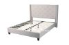 Picture of ELY Fabric Bed Frame in Queen/King Size (Light Grey)