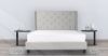 Picture of ELY Fabric Bed Frame in Queen/King Size (Light Grey)