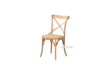 Picture of ALBION Solid Beech Cross Back Dining Chair with Rattan Seat (Natural Colour)