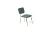 Picture of LASKY Gold Frame Fabric Dining Chair (Green) - 2PC in 1 Carton