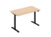 Picture of UP1 STRAIGHT Height Adjustable Standing Desk Frame (White/Black)
