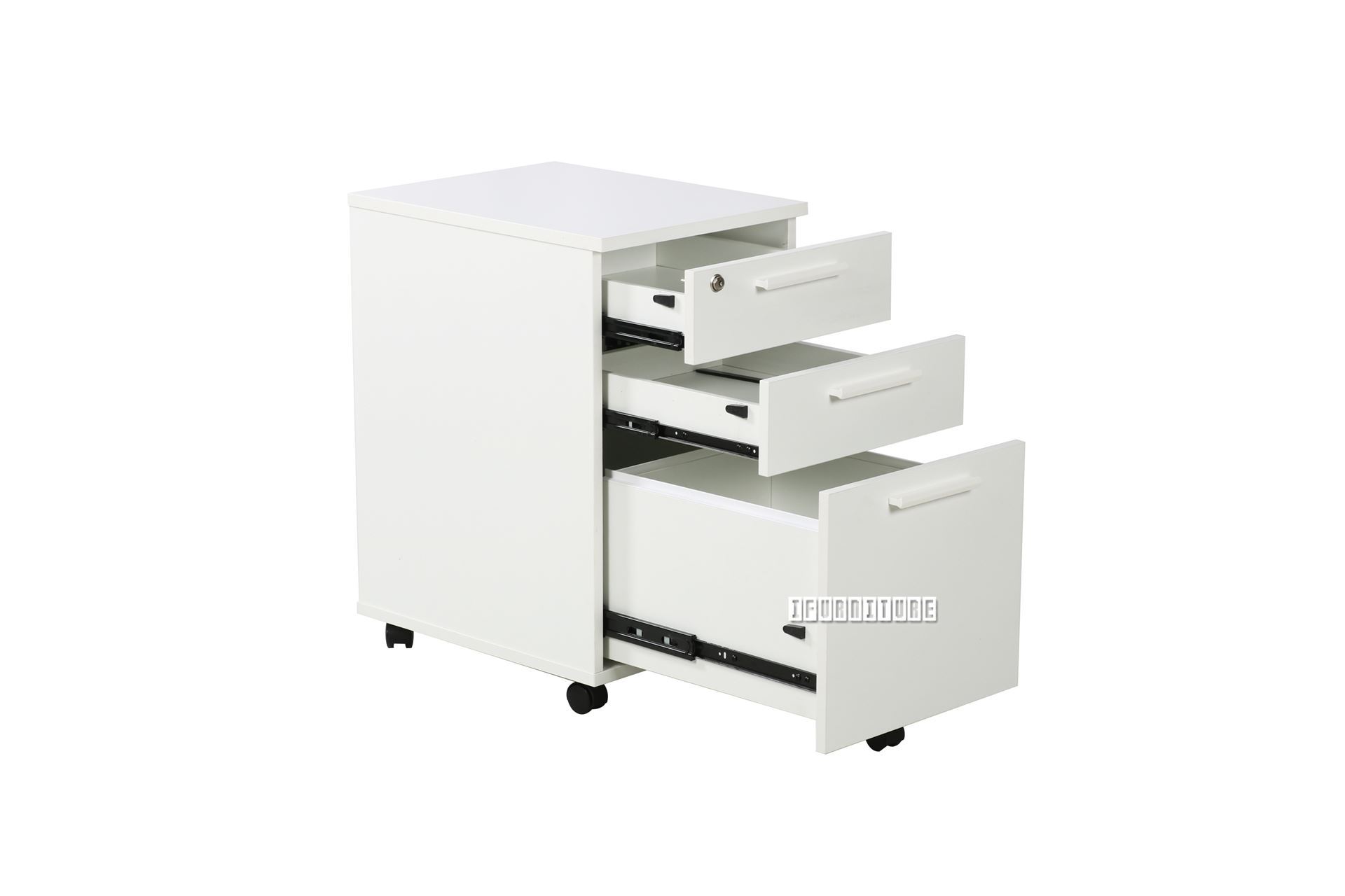 WOOSTER 3-Drawer Suspension File Cabinet (White)