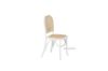 Picture of SYDNEE Solid Beech Rattan Back and Seat Dining Chair (White)