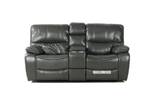 Picture of PASADENA Reclining Sofa (Grey) - 2 Seat with Storage Console, Drawer & LED Light (2RRC)