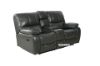 Picture of PASADENA Reclining Sofa Range in Air Leather (Grey)
